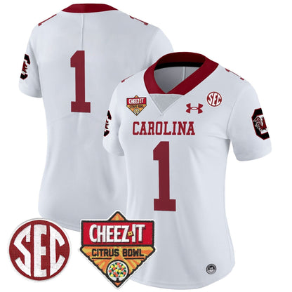 Women's SCG 1980 Throwback Cheez-It Citrus Bowl Patch Vapor Limited Jersey - Stitched