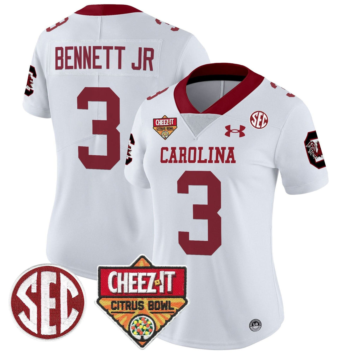 Women's SCG 1980 Throwback Cheez-It Citrus Bowl Patch Vapor Limited Jersey - Stitched