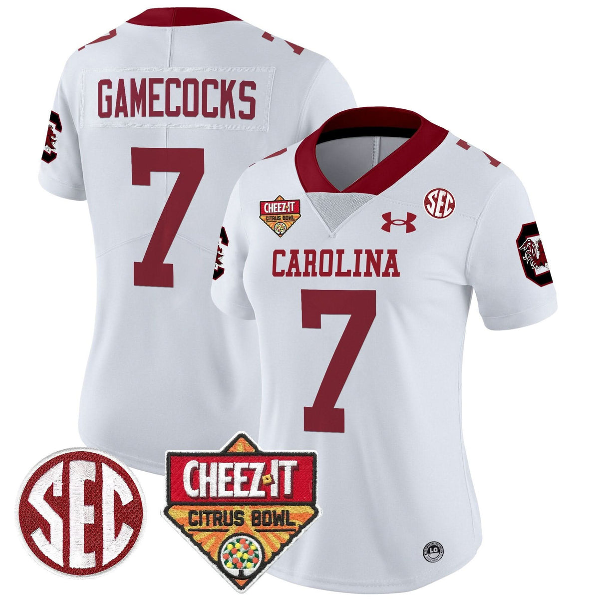 Women's SCG 1980 Throwback Cheez-It Citrus Bowl Patch Vapor Limited Jersey - Stitched