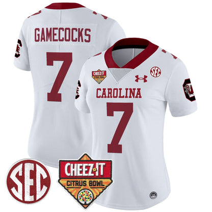 Women's SCG 1980 Throwback Cheez-It Citrus Bowl Patch Vapor Limited Jersey - Stitched