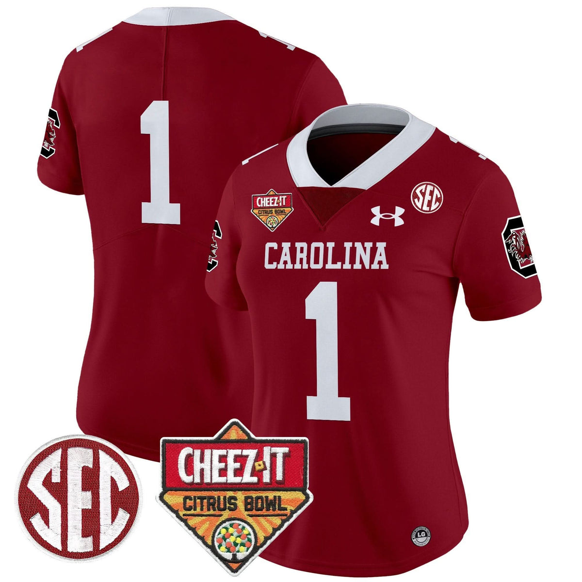 Women's SCG 1980 Throwback Cheez-It Citrus Bowl Patch Vapor Limited Jersey - Stitched