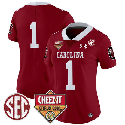 Women's SCG 1980 Throwback Cheez-It Citrus Bowl Patch Vapor Limited Jersey - Stitched