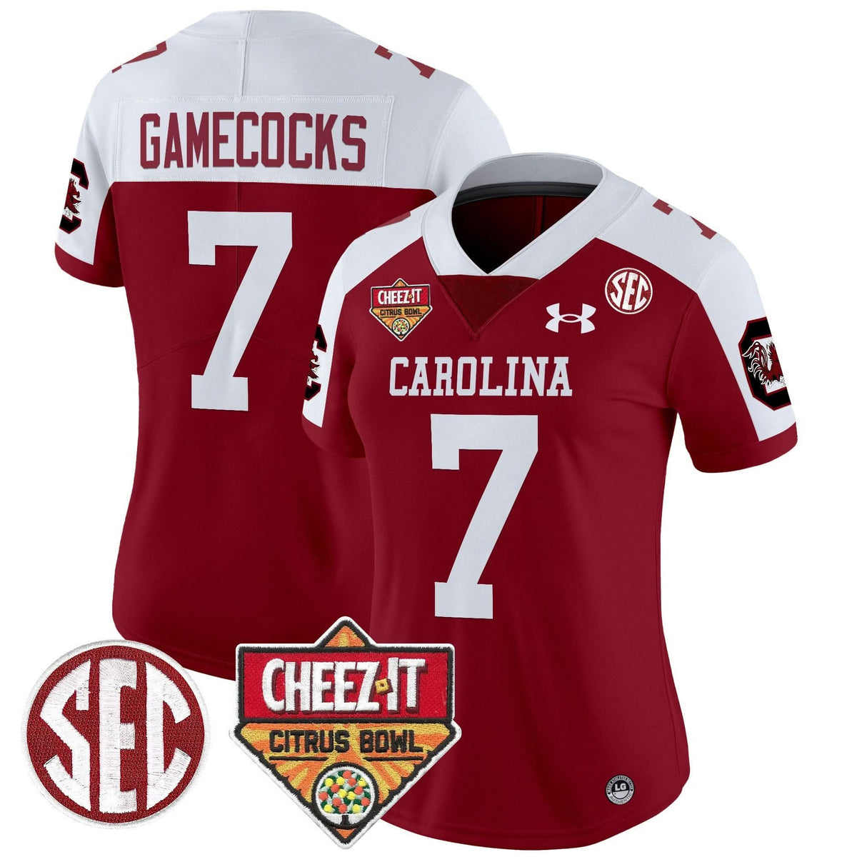 Women's SCG 1980 Throwback Cheez-It Citrus Bowl Patch Vapor Limited Jersey - Stitched