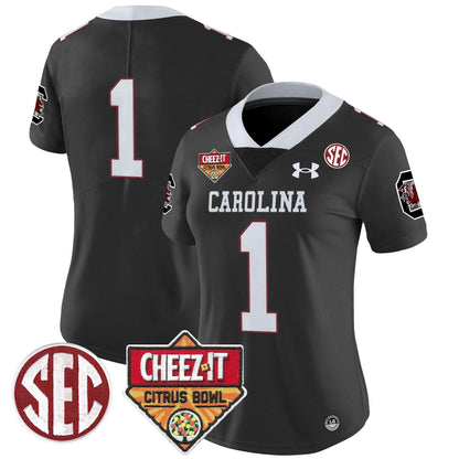 Women's SCG 1980 Throwback Cheez-It Citrus Bowl Patch Vapor Limited Jersey - Stitched