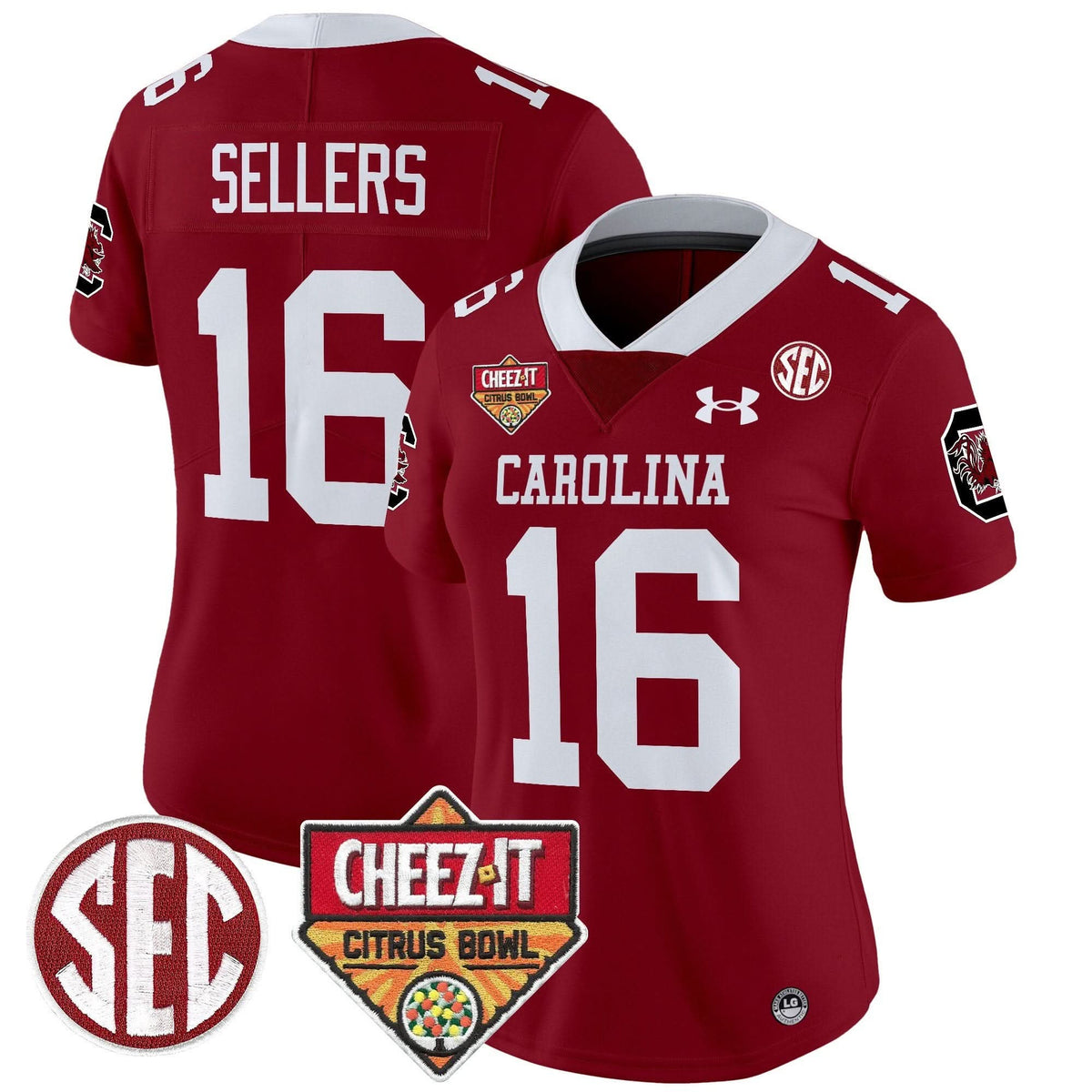 Women's SCG 1980 Throwback Cheez-It Citrus Bowl Patch Vapor Limited Jersey - Stitched
