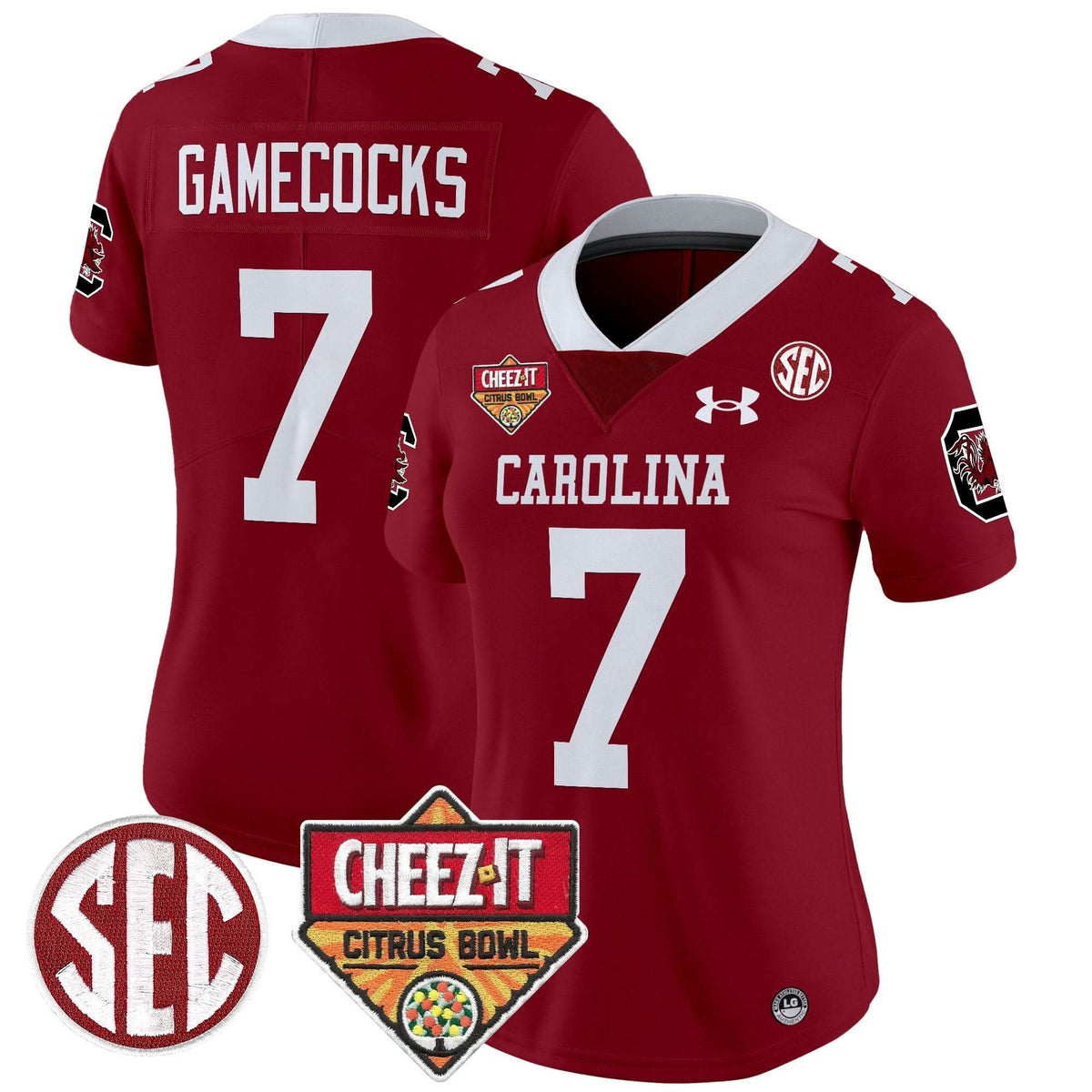 Women's SCG 1980 Throwback Cheez-It Citrus Bowl Patch Vapor Limited Jersey - Stitched