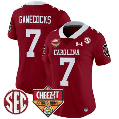 Women's SCG 1980 Throwback Cheez-It Citrus Bowl Patch Vapor Limited Jersey - Stitched