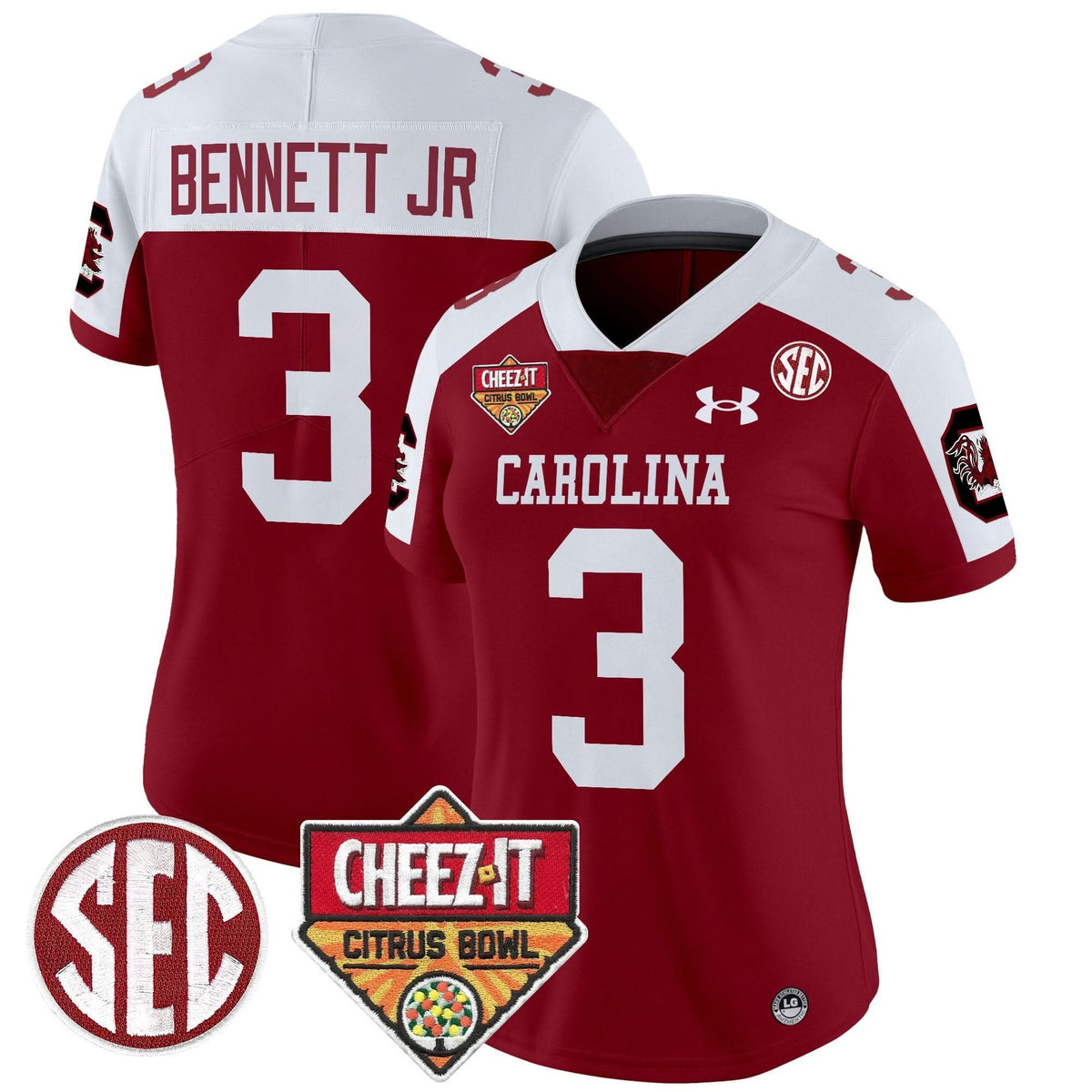 Women's SCG 1980 Throwback Cheez-It Citrus Bowl Patch Vapor Limited Jersey - Stitched