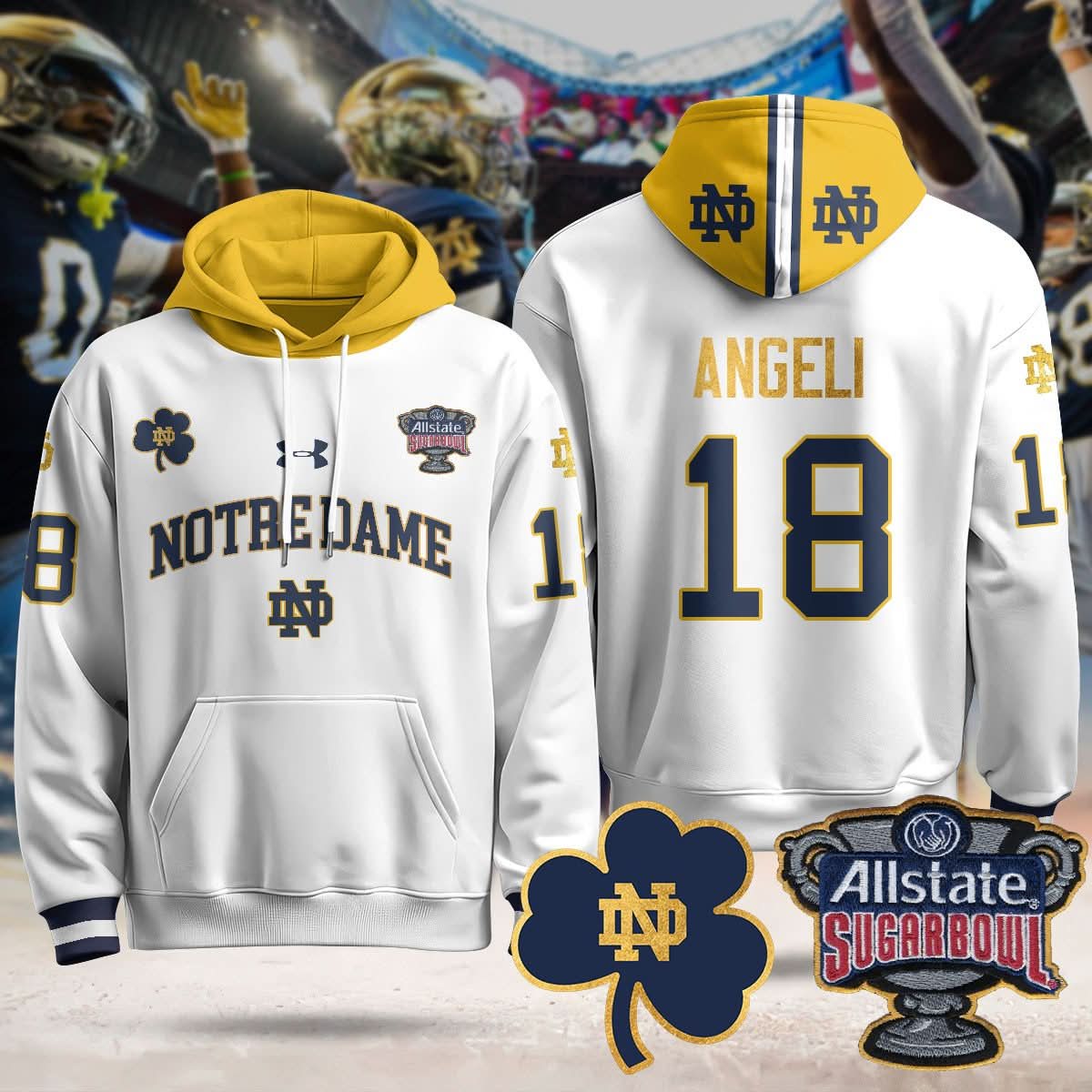 NDFI Allstate Sugar Bowl Hoodie - Stitched