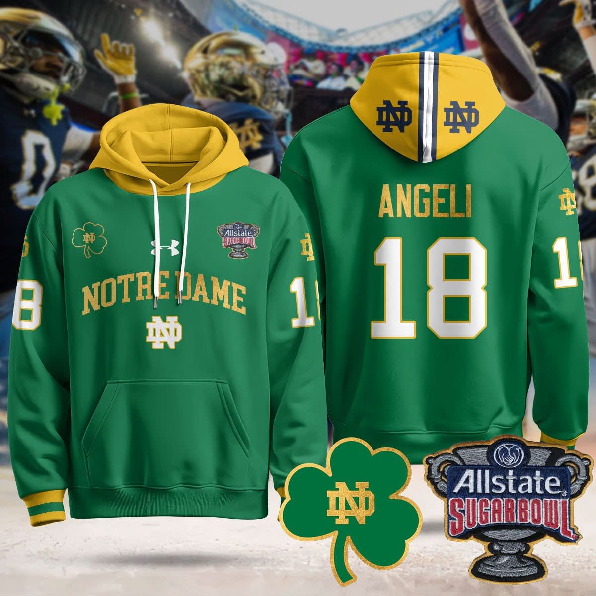 NDFI Allstate Sugar Bowl Hoodie - Stitched