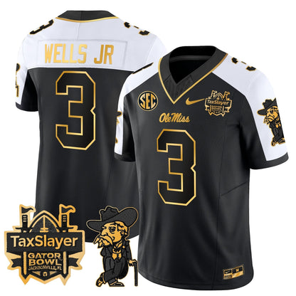 OMB 2024 Gator Bowl Patch Gold Vapor Limited Jersey