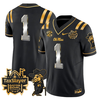 OMB 2024 Gator Bowl Patch Gold Vapor Limited Jersey