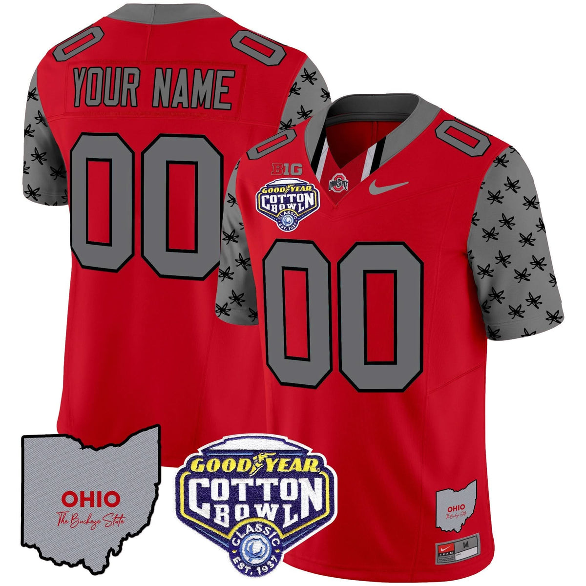OSB Cotton Bowl Patch Vapor Limited Custom Jersey