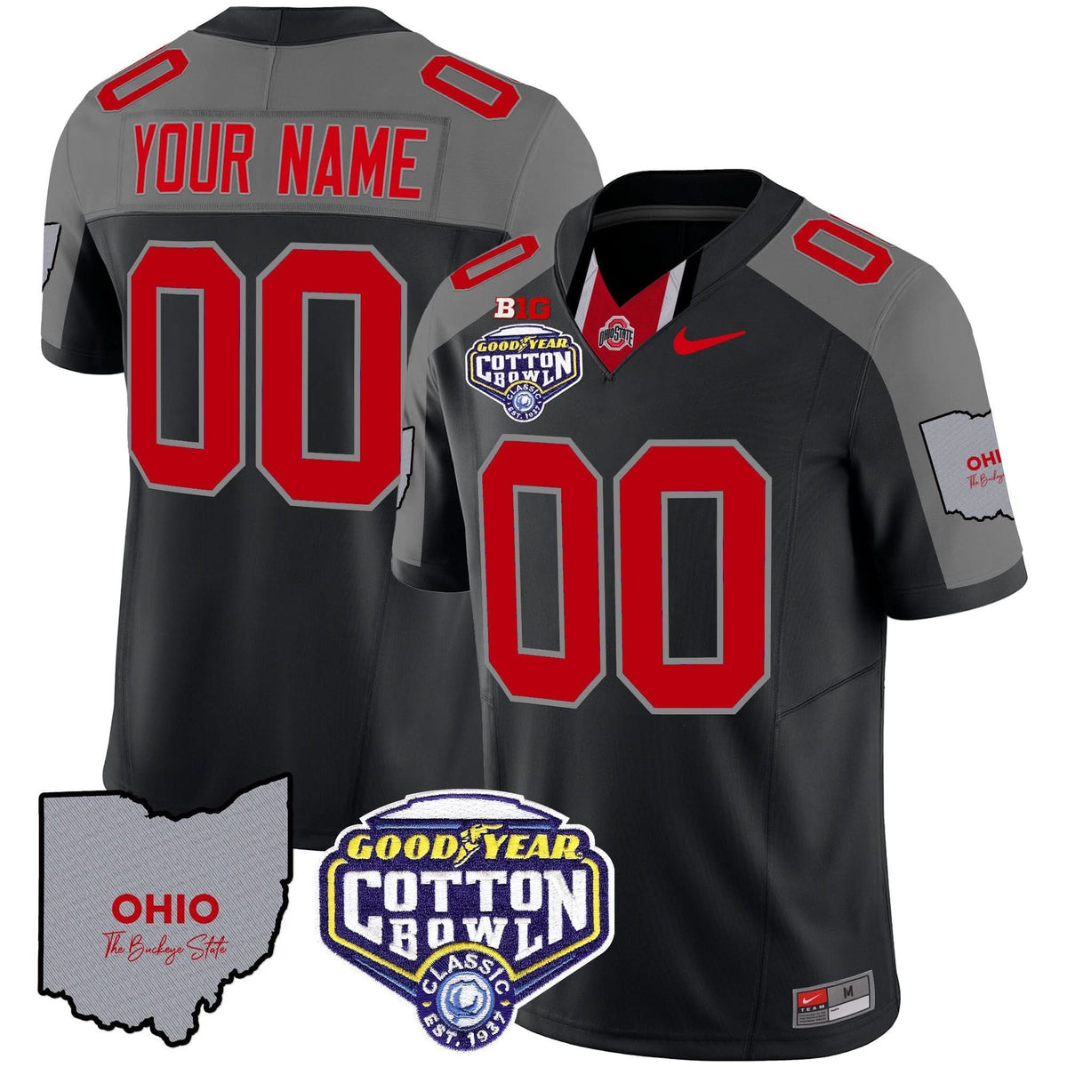 OSB Cotton Bowl Patch Vapor Limited Custom Jersey