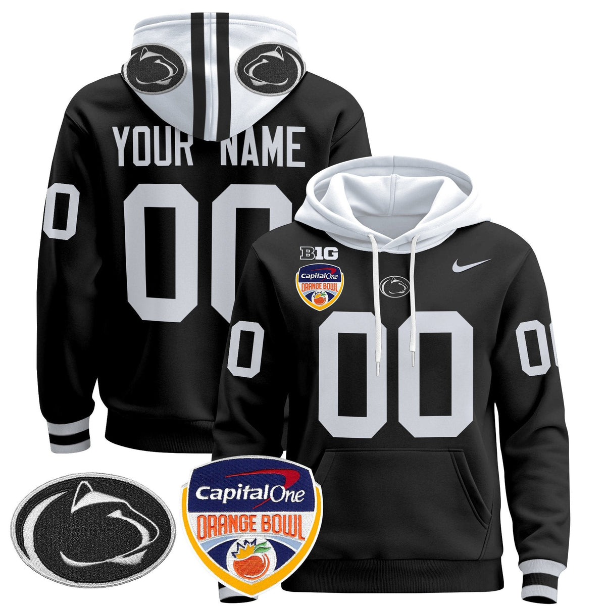 Penn State Nittany Lions Orange Bowl Custom Pullover Hoodie