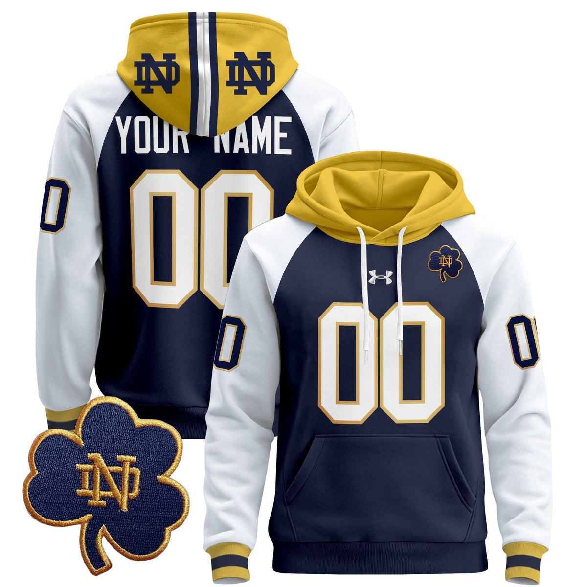 Notre Dame Fighting Irish 2025 Custom Pullover Hoodie