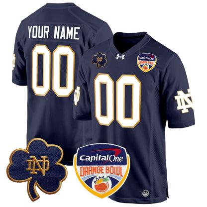 NDFI 2024 Orange Bowl Patch Game Custom Jersey