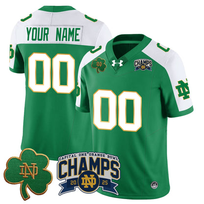 Custom NDFI 2025 Orange Bowl Champions Jersey N6