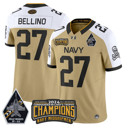 NM 2024 Jolly Rogers VF-84 & Commander-In-Chief's Trophy Champions Patch Vapor Limited Jersey