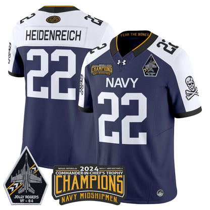 NM 2024 Jolly Rogers VF-84 & Commander-In-Chief's Trophy Champions Patch Vapor Limited Jersey