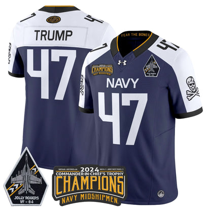 NM 2024 Jolly Rogers VF-84 & Commander-In-Chief's Trophy Champions Patch Vapor Limited Jersey