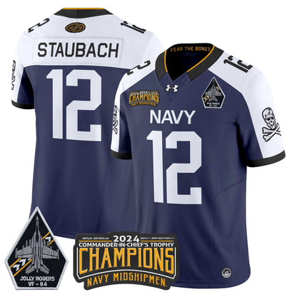 NM 2024 Jolly Rogers VF-84 & Commander-In-Chief's Trophy Champions Patch Vapor Limited Jersey