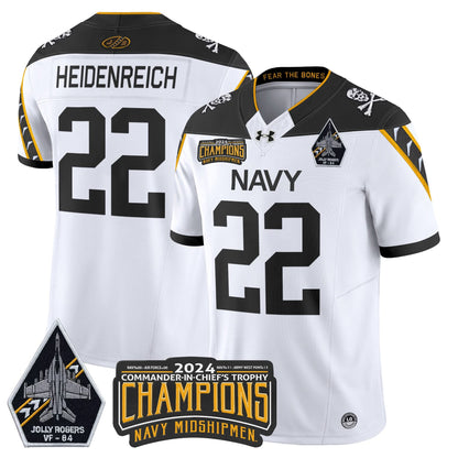 NM 2024 Jolly Rogers VF-84 & Commander-In-Chief's Trophy Champions Patch Vapor Limited Jersey