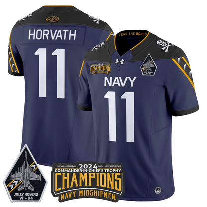 NM 2024 Jolly Rogers VF-84 & Commander-In-Chief's Trophy Champions Patch Vapor Limited Jersey