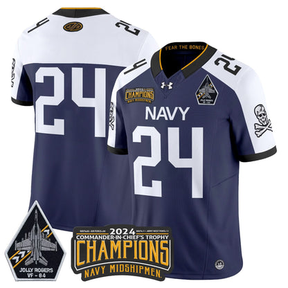 NM 2024 Jolly Rogers VF-84 & Commander-In-Chief's Trophy Champions Patch Vapor Limited Jersey