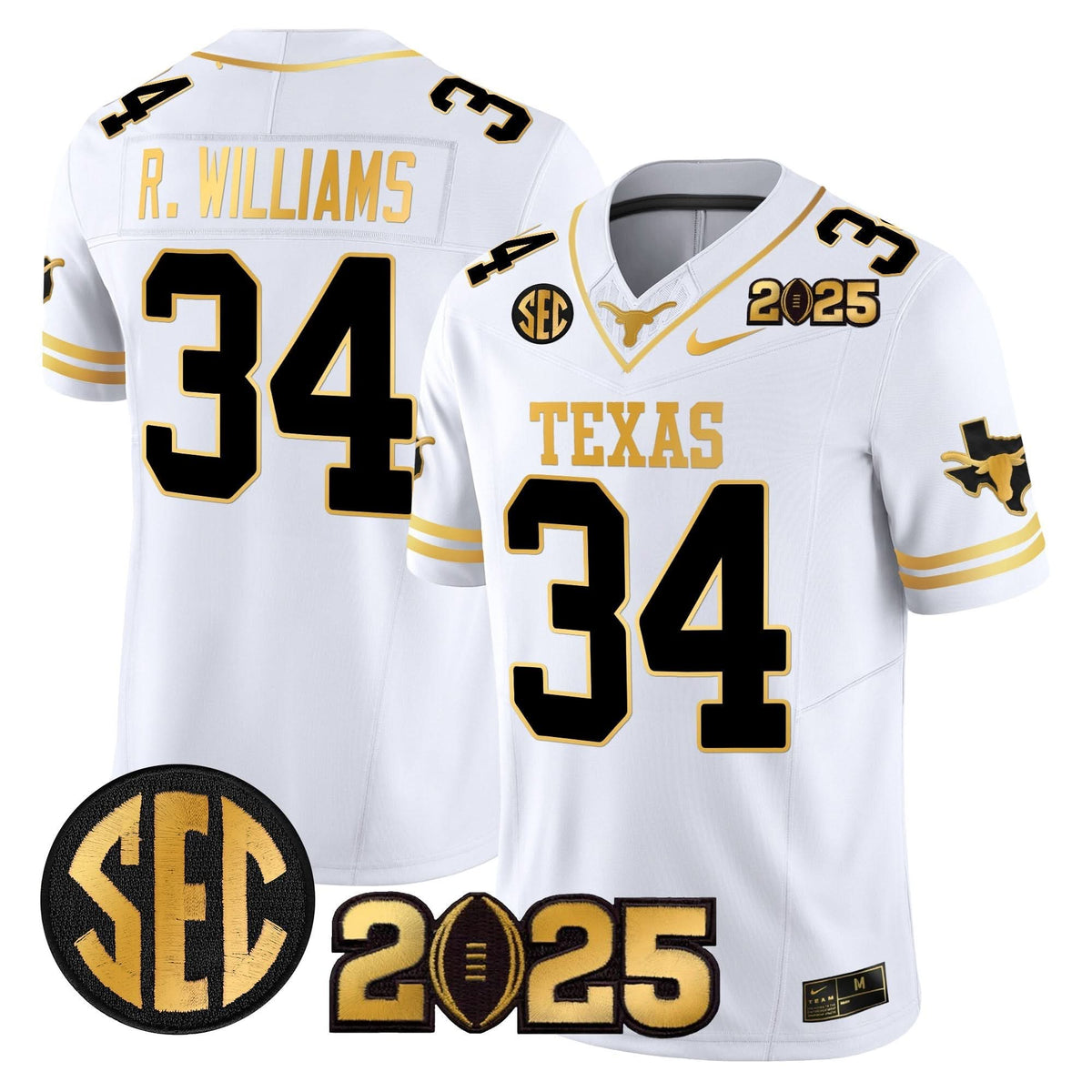 TL 2025 CFP Final Gold Patch Vapor Limited Jersey