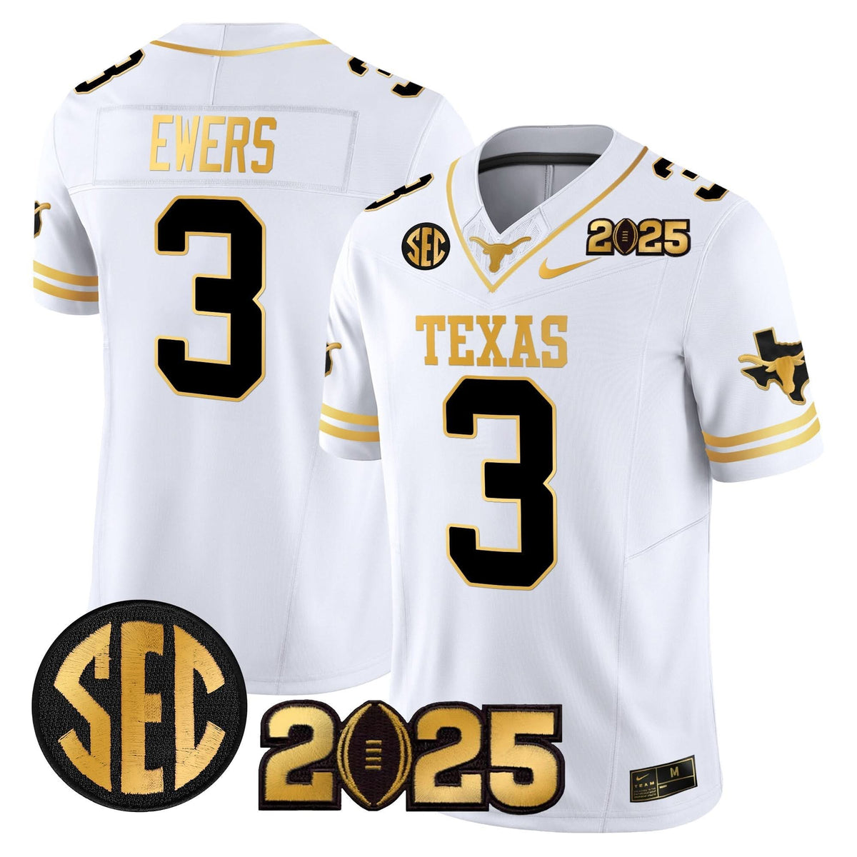 TL 2025 CFP Final Gold Patch Vapor Limited Jersey