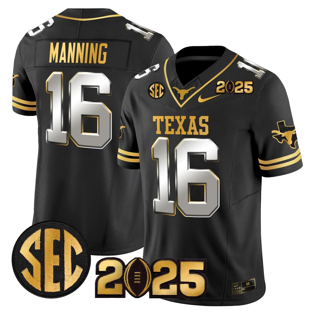 TL 2025 CFP Final Gold Patch Vapor Limited Jersey