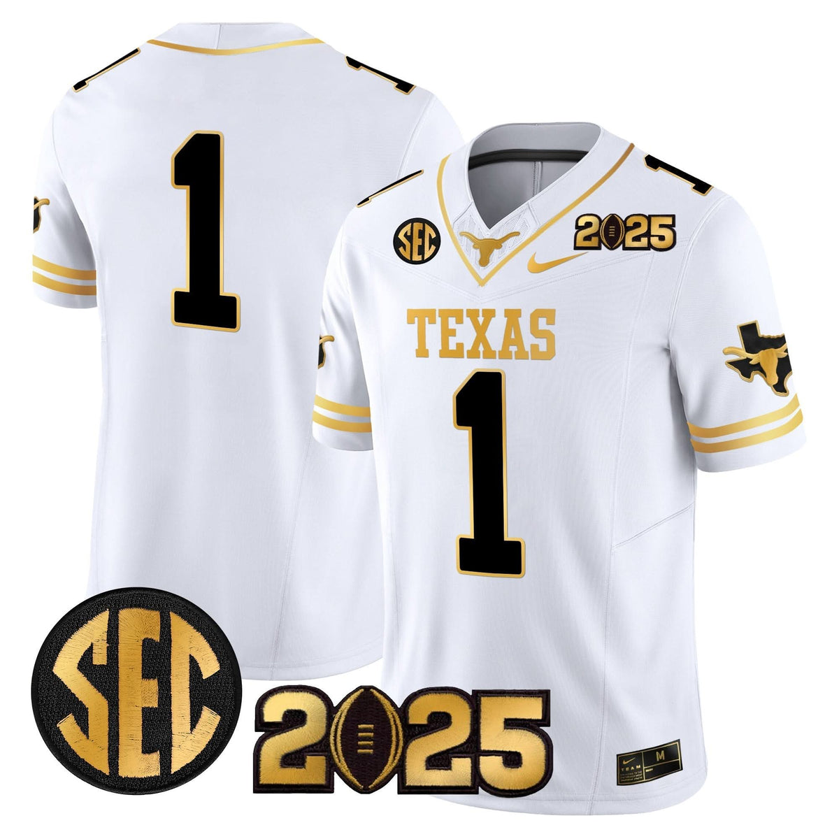 TL 2025 CFP Final Gold Patch Vapor Limited Jersey