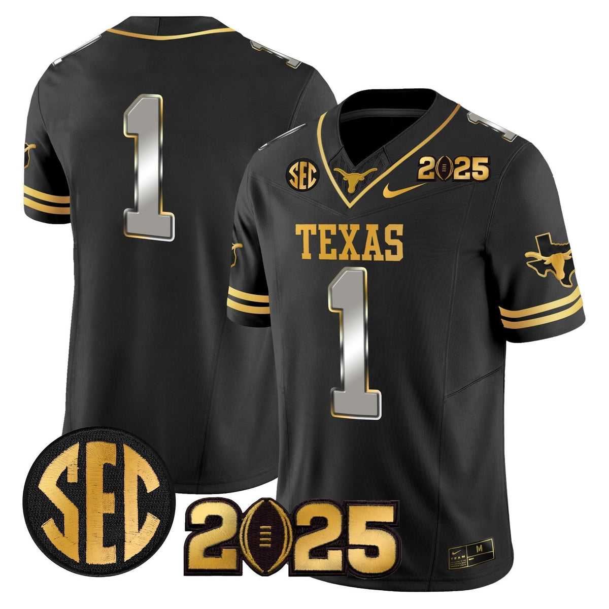 TL 2025 CFP Final Gold Patch Vapor Limited Jersey