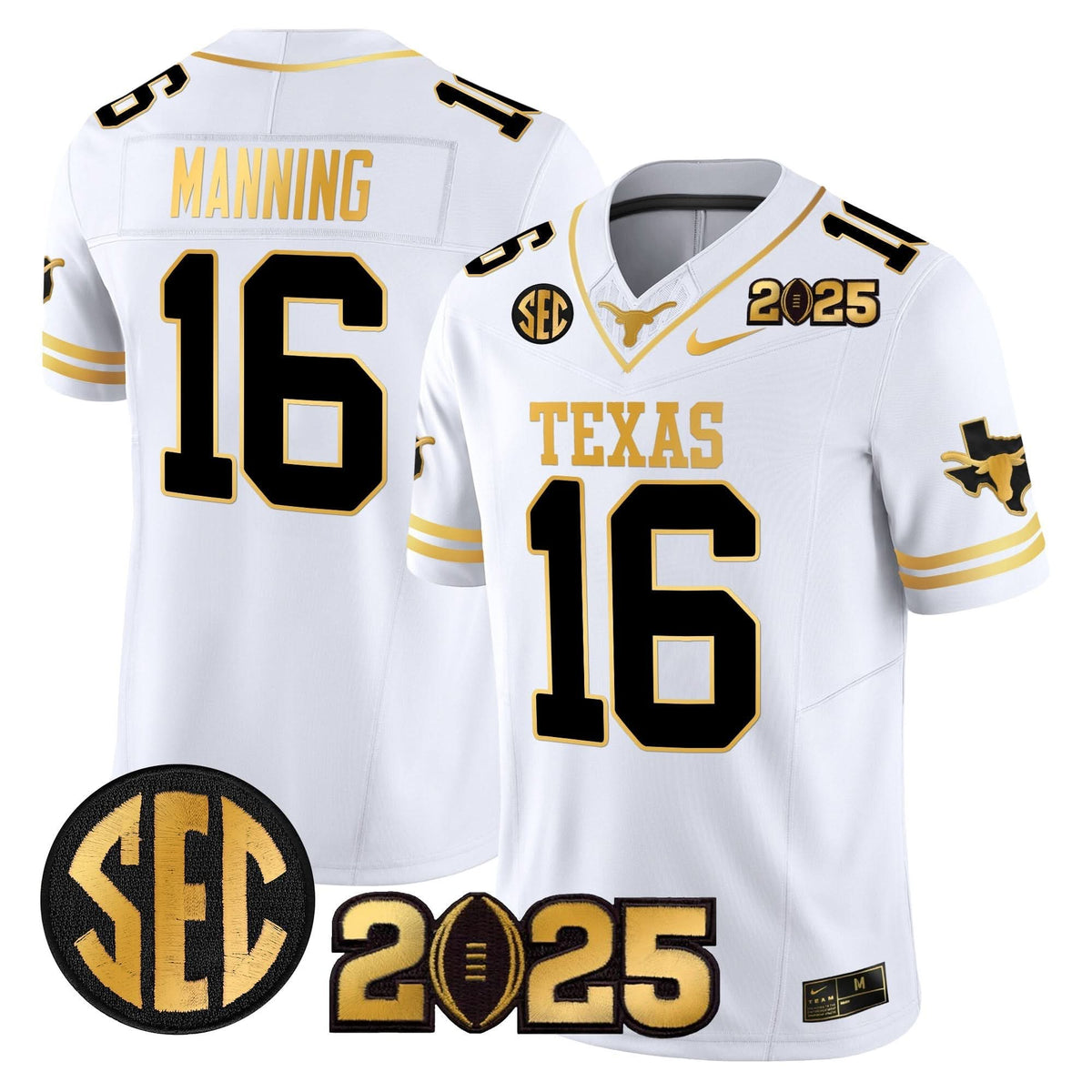 TL 2025 CFP Final Gold Patch Vapor Limited Jersey