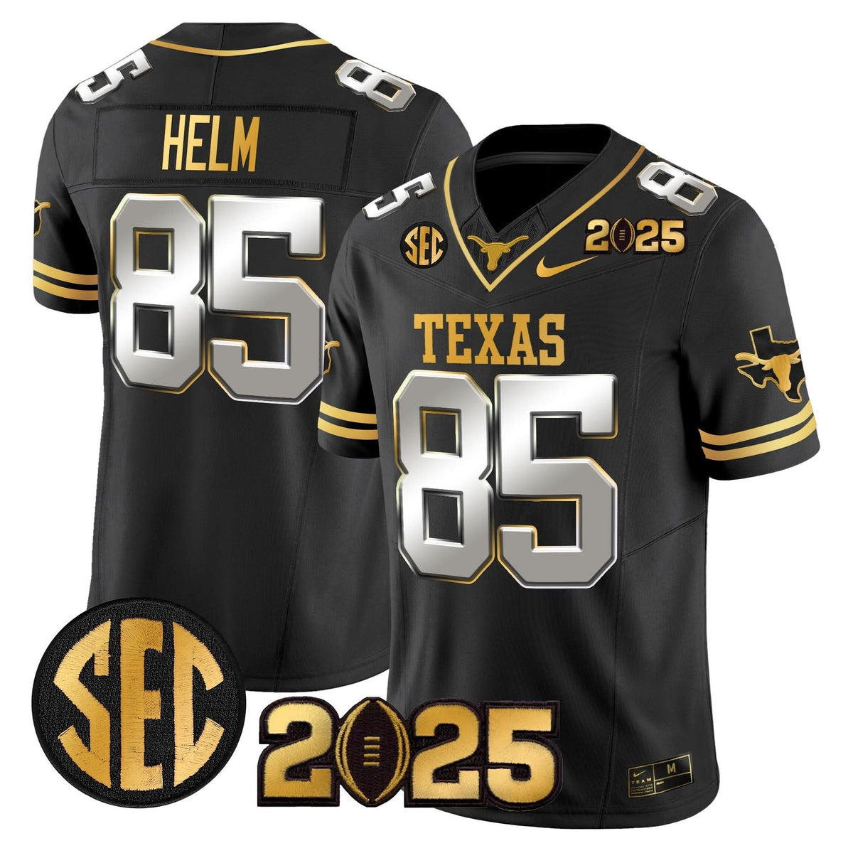 TL 2025 CFP Final Gold Patch Vapor Limited Jersey
