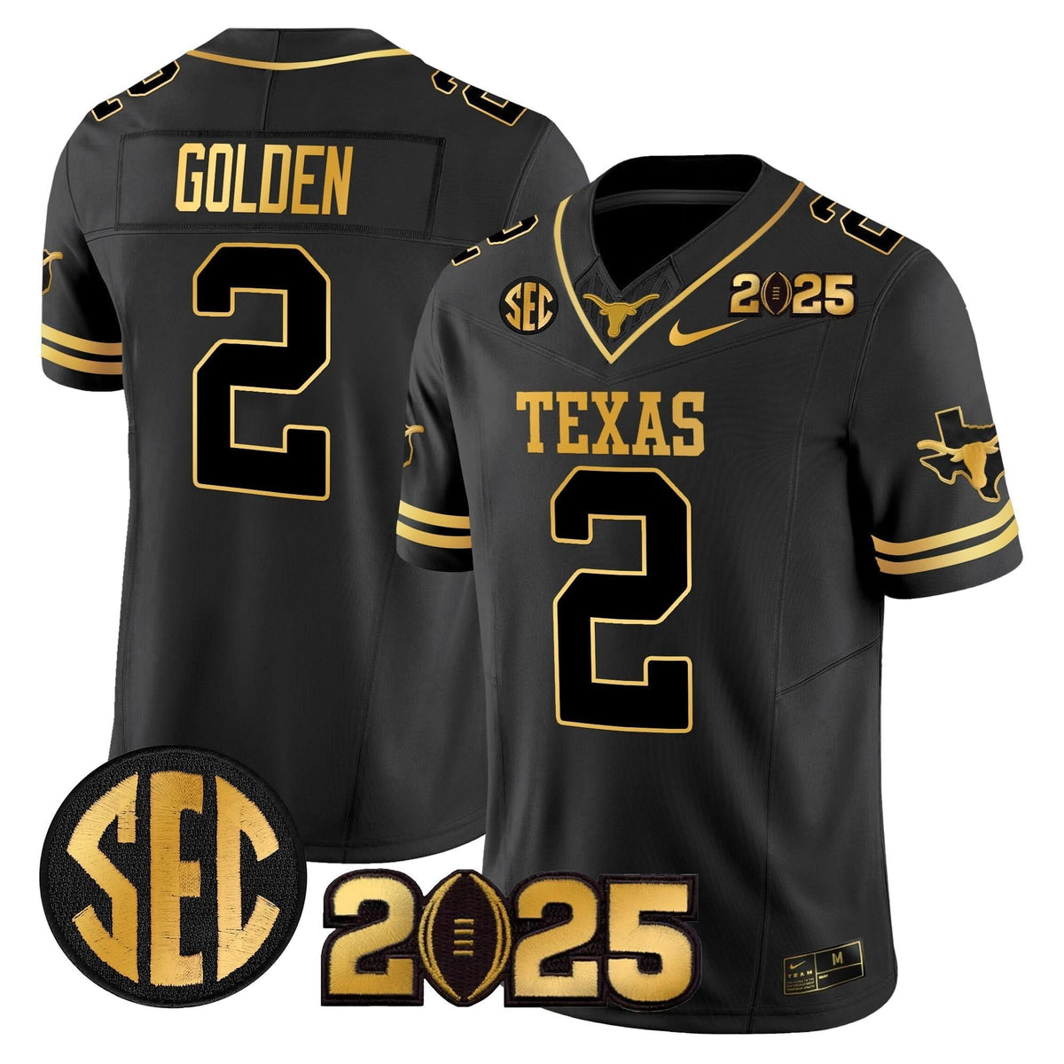 TL 2025 CFP Final Gold Patch Vapor Limited Jersey