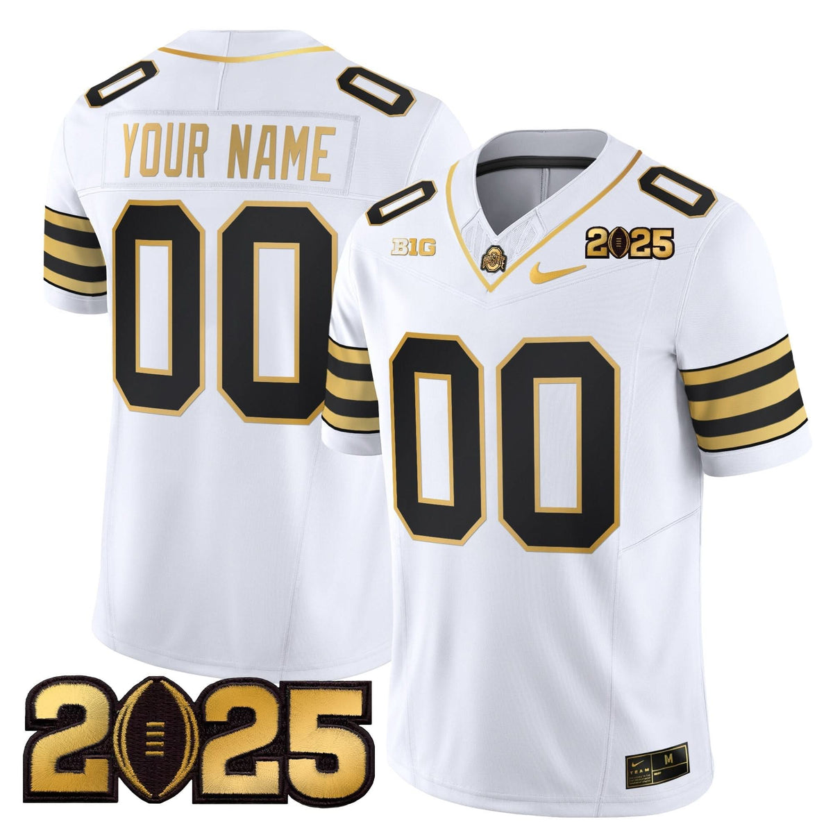 OSB 'Heritage Stripe' CFP Final Patch Gold Vapor Limited Custom Jersey
