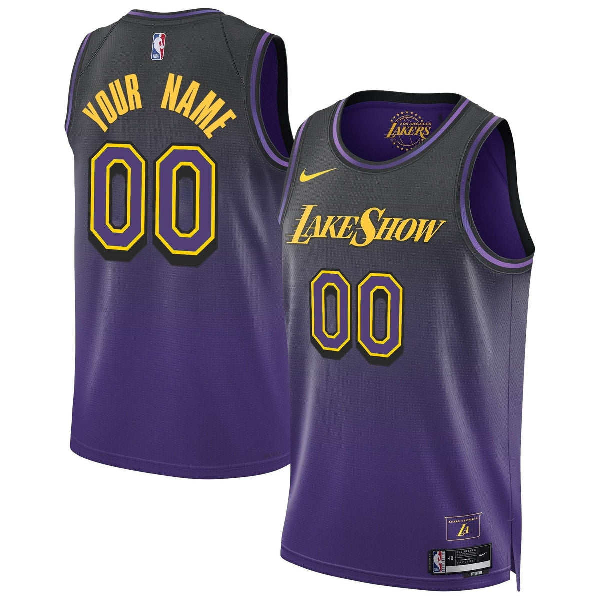 Los Angeles Lakers Swingman Custom Jersey - All Stitched