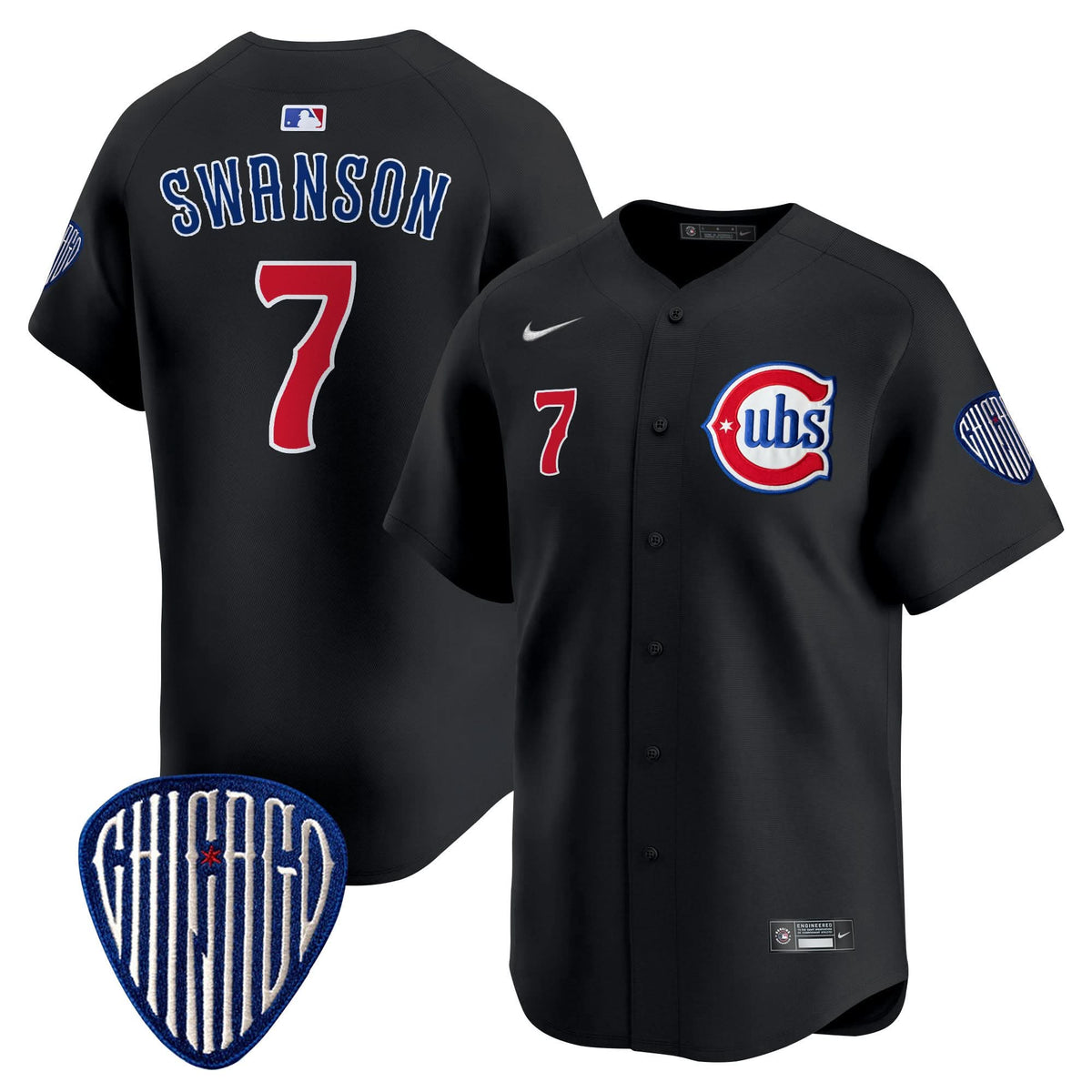 Men's Chicago Cubs Blue Alternate Vapor Premier Limited Jersey - All Stitched