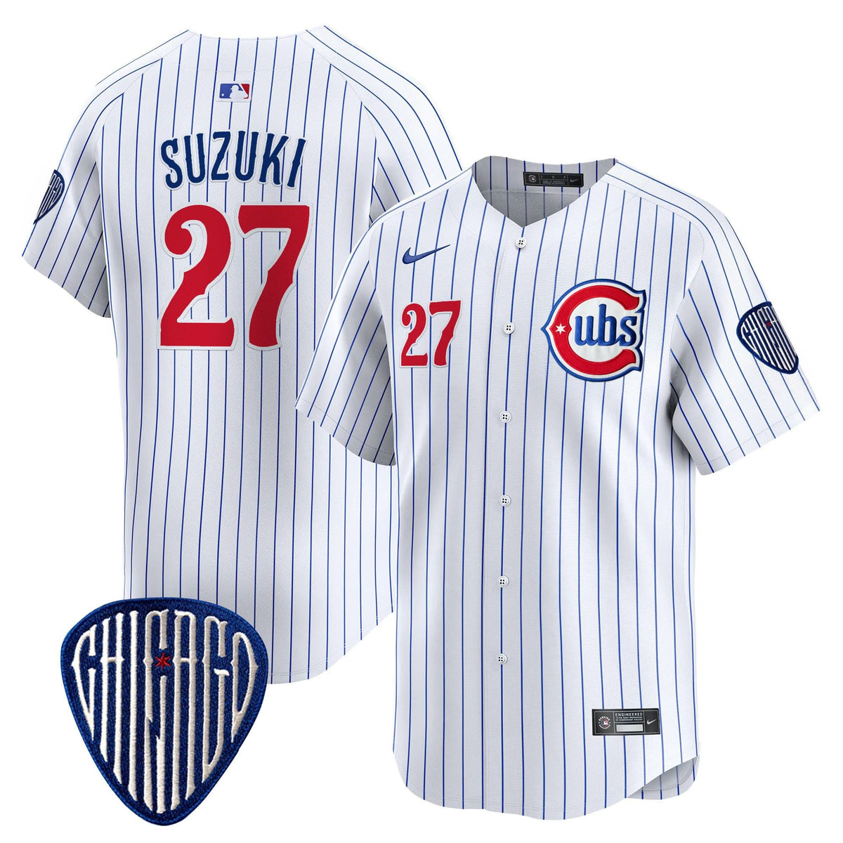 Men's Chicago Cubs Blue Alternate Vapor Premier Limited Jersey - All Stitched