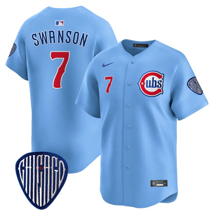 Men's Chicago Cubs Blue Alternate Vapor Premier Limited Jersey - All Stitched