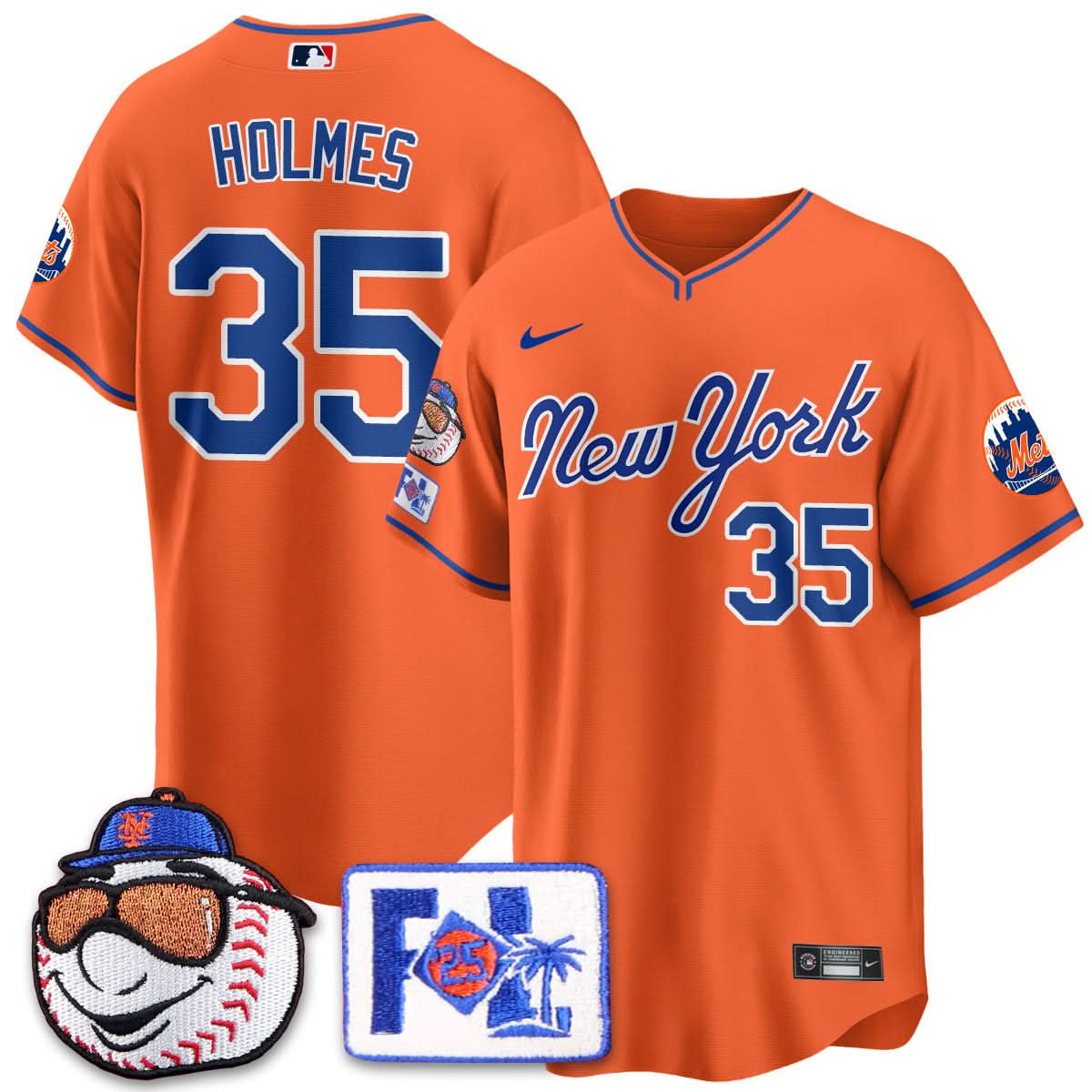 Men's New York Mets Blue Road 2025 Spring Training Jersey - All Stitched