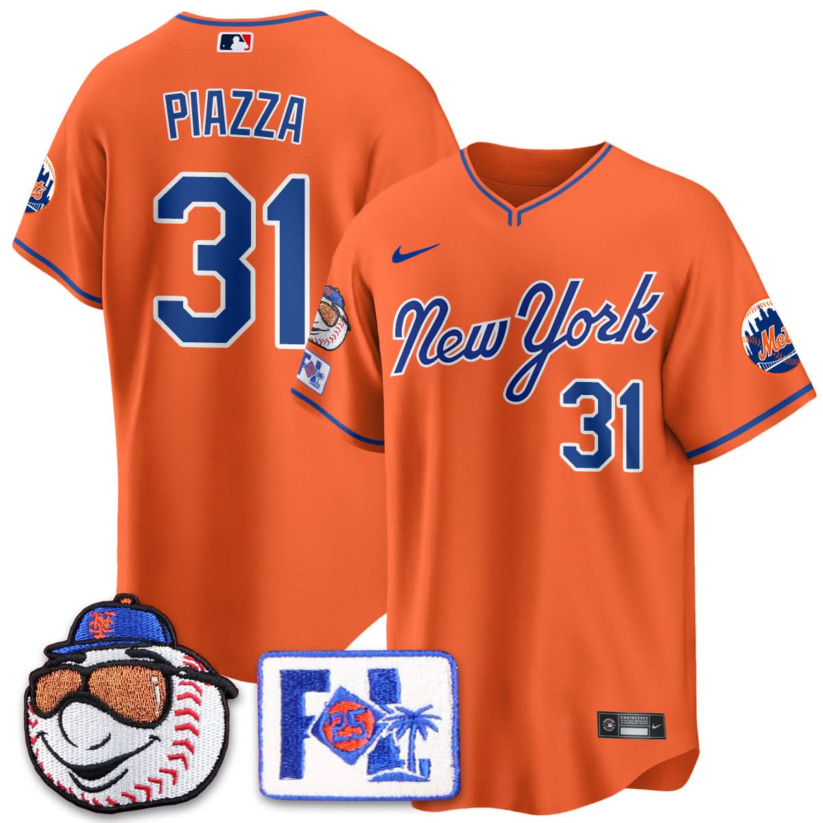 Men's New York Mets Blue Road 2025 Spring Training Jersey - All Stitched