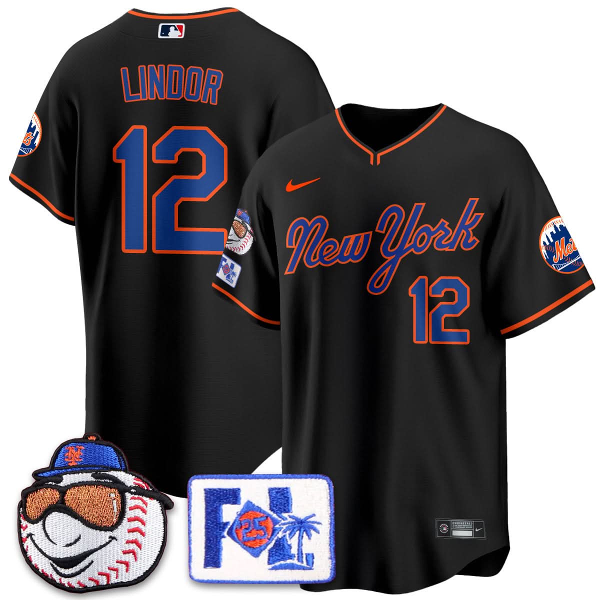 Men's New York Mets Blue Road 2025 Spring Training Jersey - All Stitched