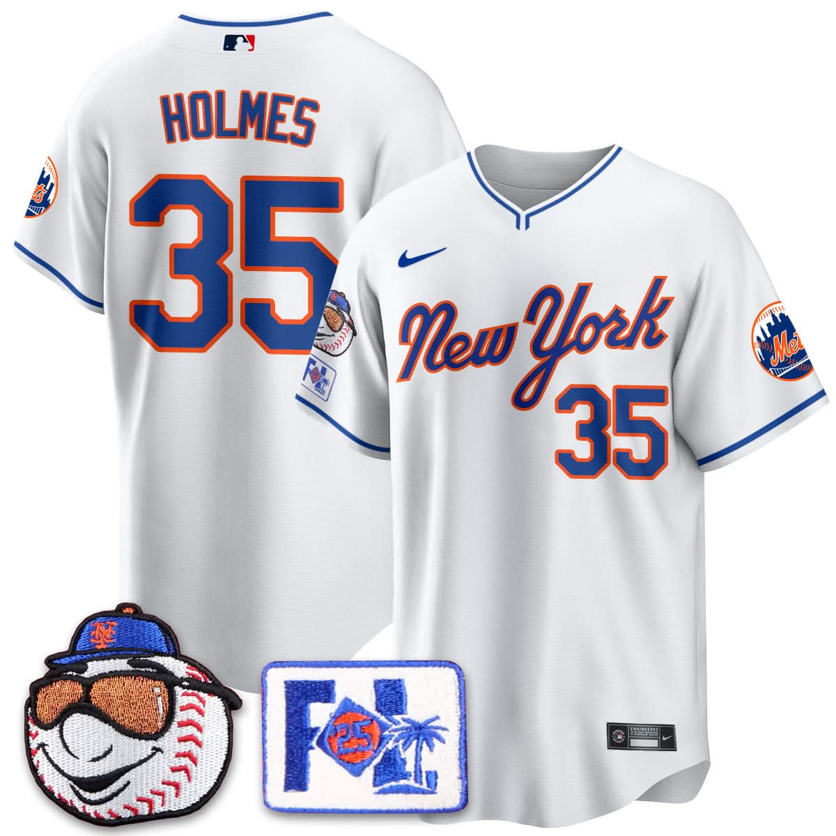 Men's New York Mets Blue Road 2025 Spring Training Jersey - All Stitched