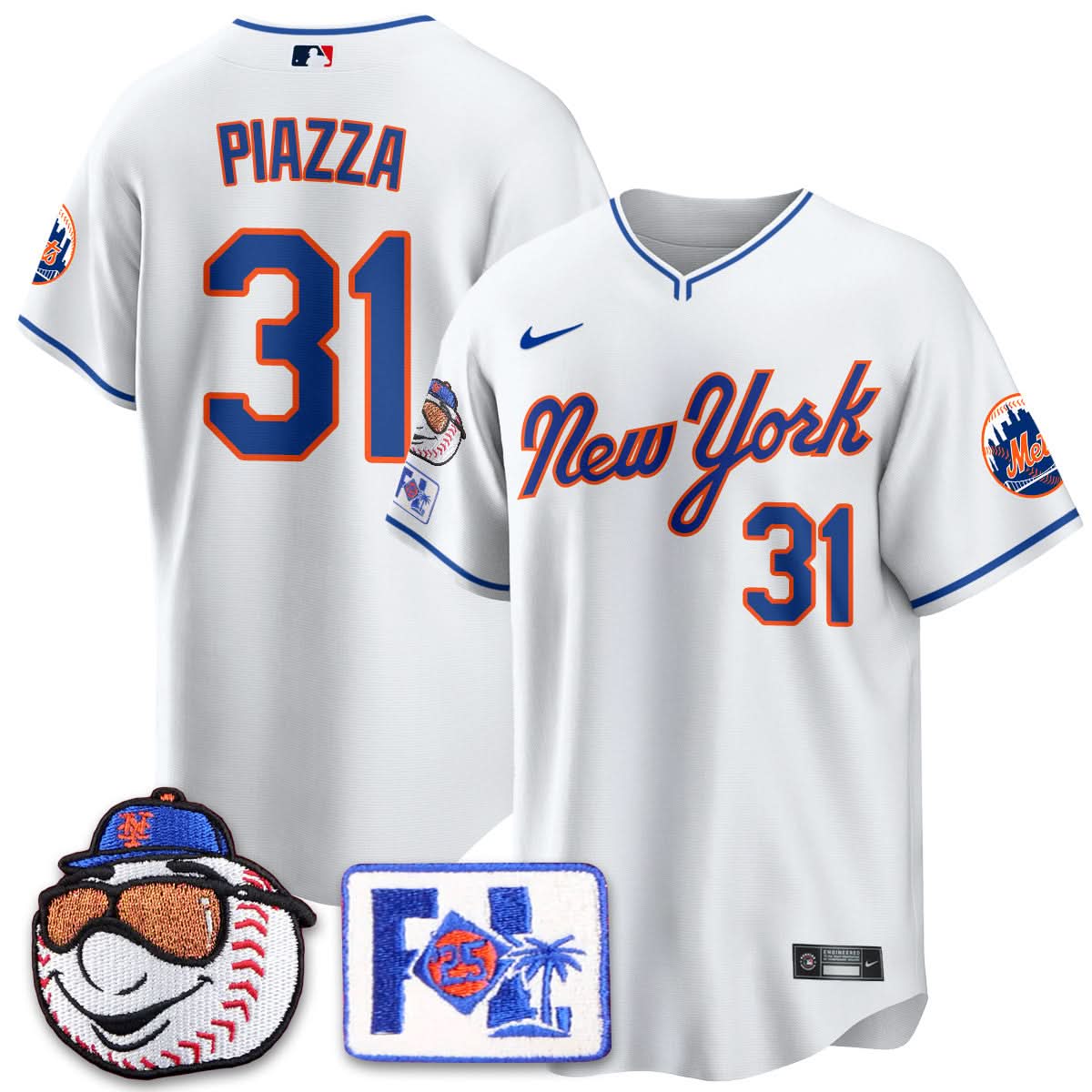 Men's New York Mets Blue Road 2025 Spring Training Jersey - All Stitched