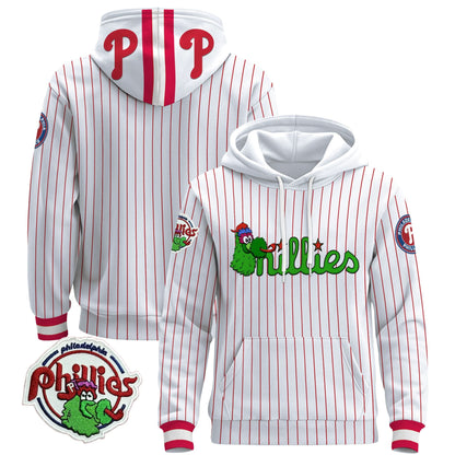 Men's Philadelphia Phillies Phanatic Patch Pullover Hoodie - All Stitched