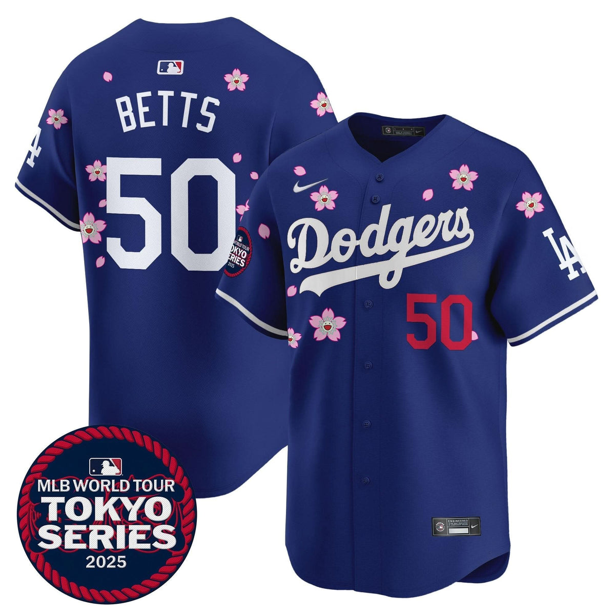 Men's Dodgers Tokyo Series 2025 Vapor Premier Limited Jersey V2 - Stitched