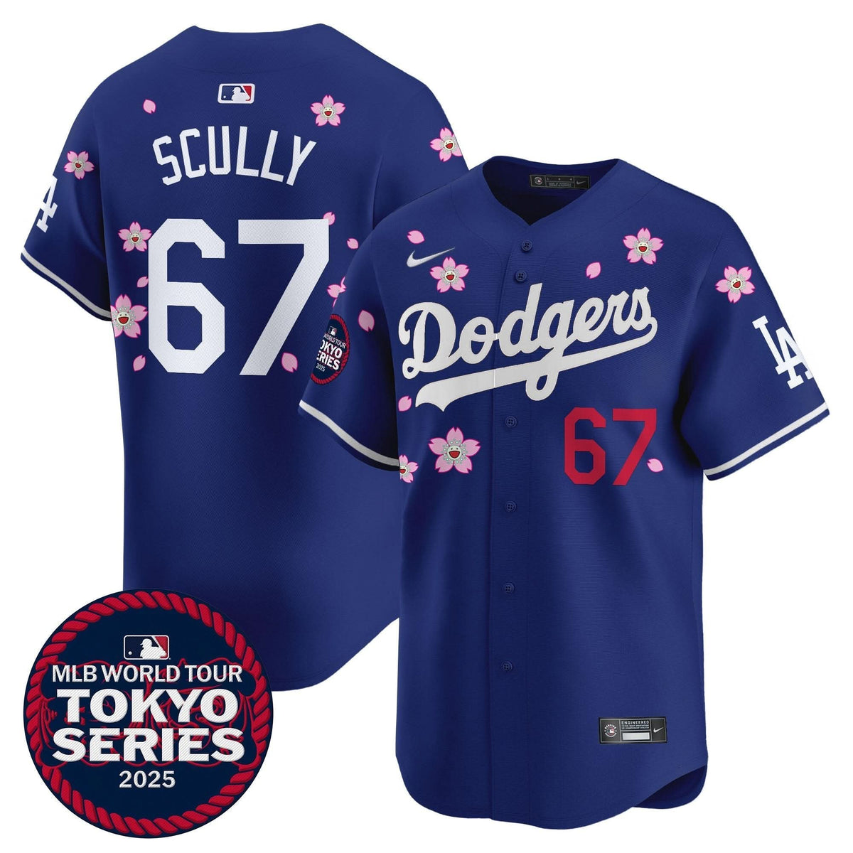 Men's Dodgers Tokyo Series 2025 Vapor Premier Limited Jersey V2 - Stitched
